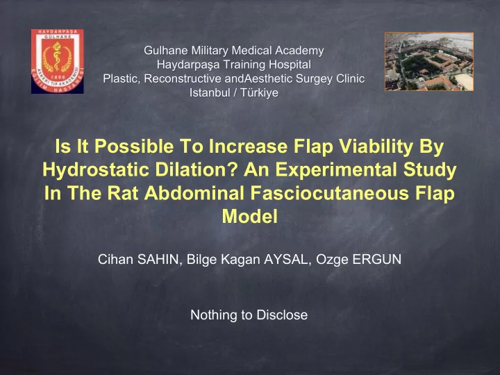 is it possible to increase flap viability by hydrostatic