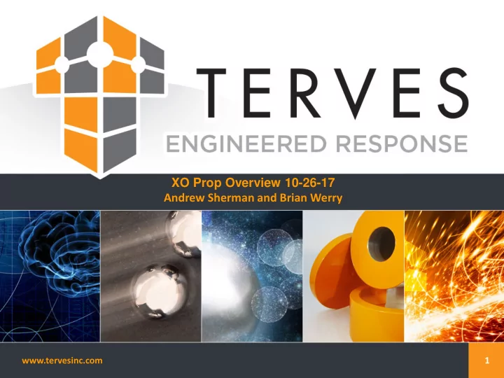 xo prop overview 10 26 17 andrew sherman and brian werry