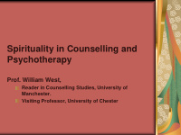spirituality in counselling and psychotherapy prof