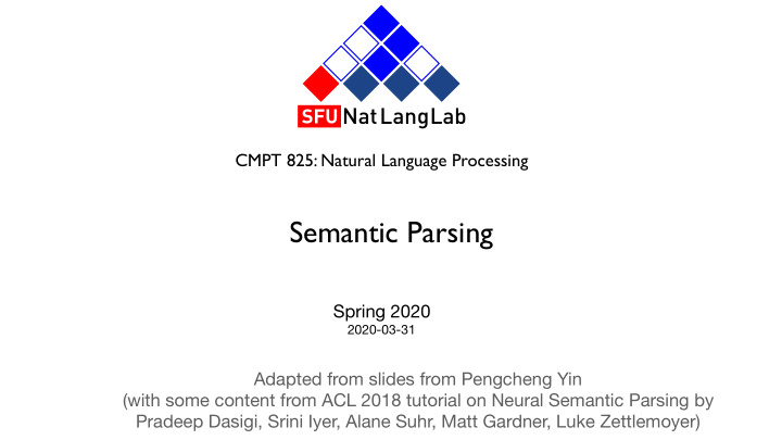 semantic parsing