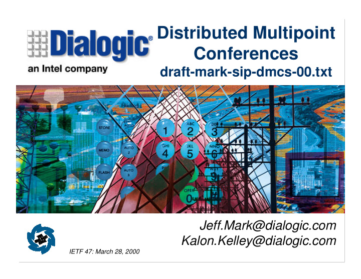 distributed multipoint conferences