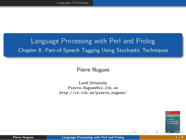 language processing with perl and prolog