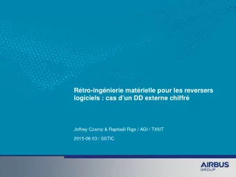 Rtro-ingnierie matrielle pour les reversers  logiciels : cas dun DD externe chiffr