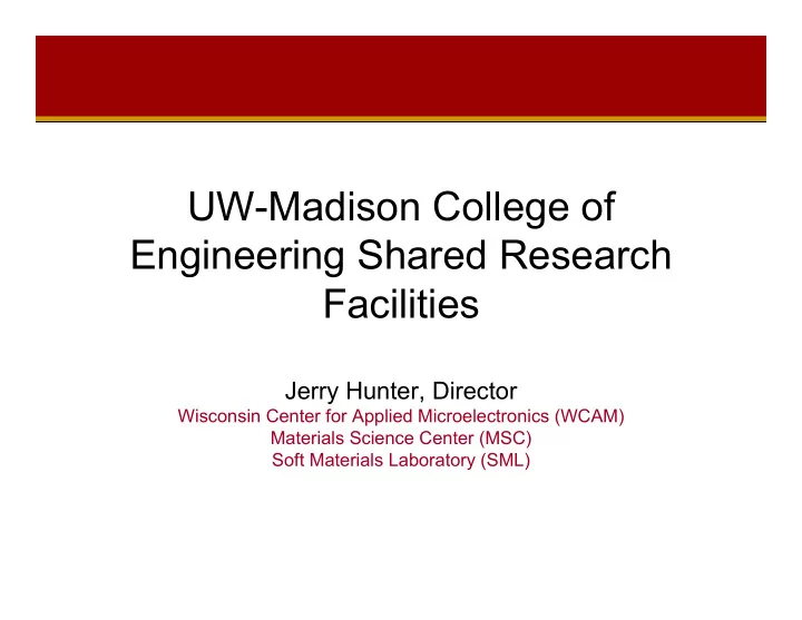 uw madison college of engineering shared research