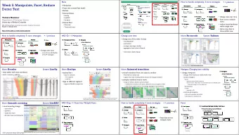 Week 5: Manipulate, Facet, Reduce  Encode  Manipulate  Facet  Encode  Manipulate  Facet