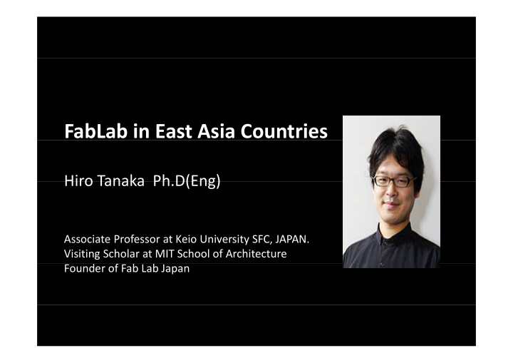 fablab in east asia countries