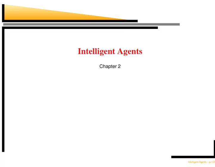 intelligent agents
