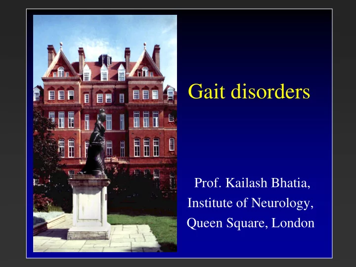 gait disorders