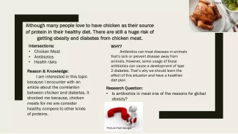 Although m  many p  people l  love t  to h  have c  chicken a  as t  their s  source  of p  protein