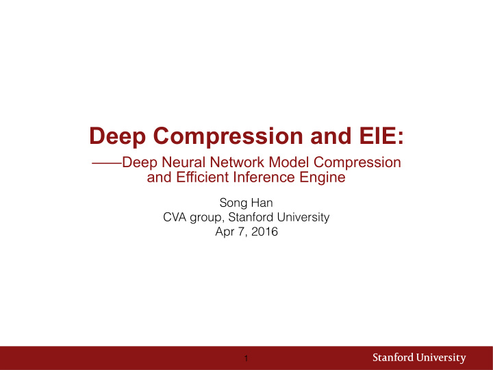 deep compression and eie