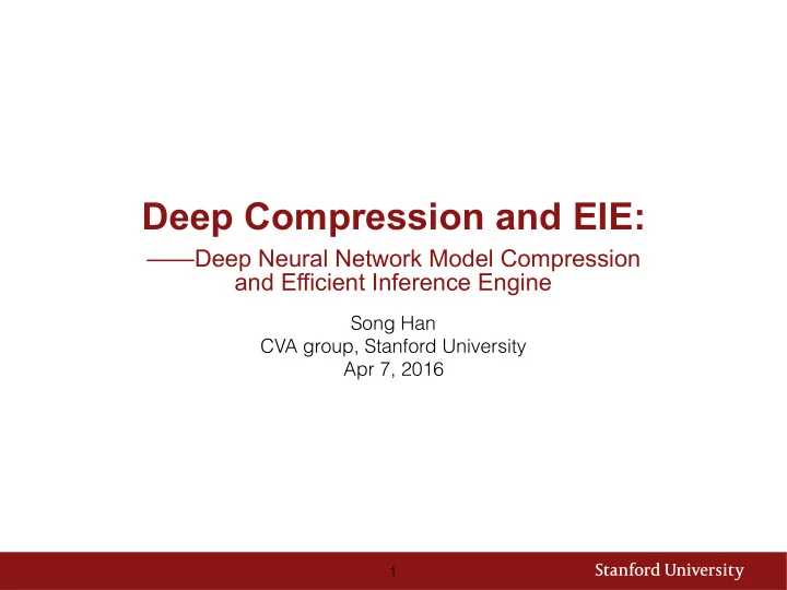 deep compression and eie
