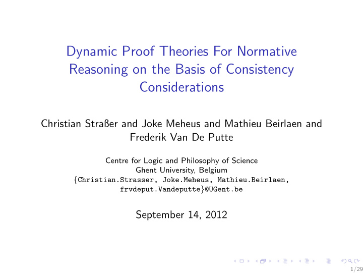dynamic proof theories for normative reasoning on the