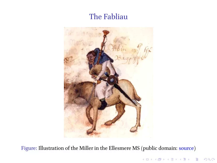 the fabliau