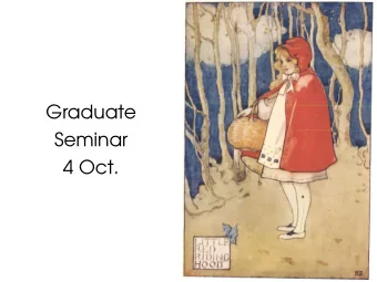 Gr  a  d  u  a  t  e  S  e  mi  n  a  r  4  Oc  t  .  Mo  r  n  i  n  g  :  p  r  o  j  e  c  t  p