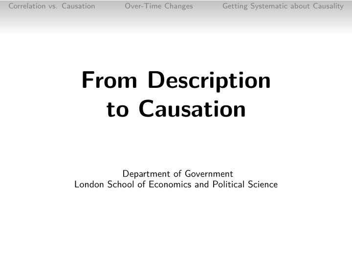 from description to causation