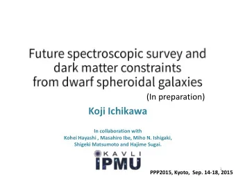 In collaboration with  Kohei Hayashi , Masahiro Ibe, Miho N. Ishigaki,  Shigeki Matsumoto and