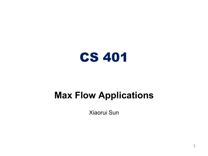 cs 401
