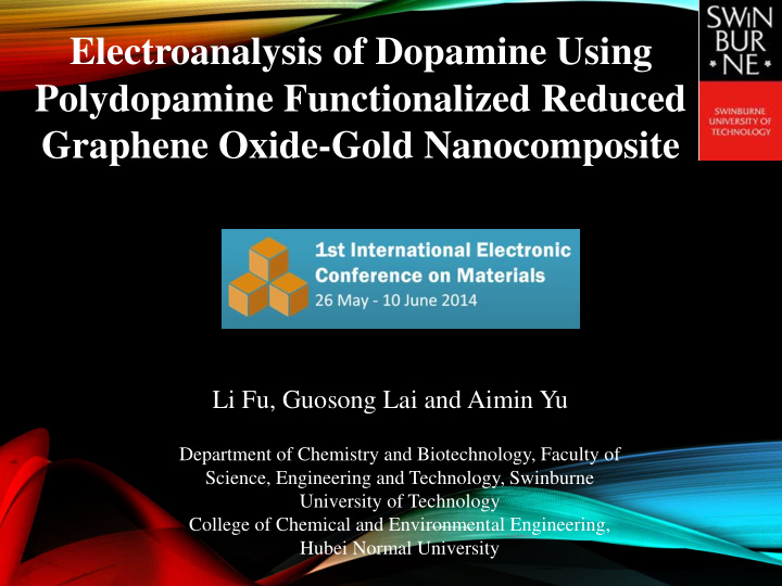 electroanalysis of dopamine using