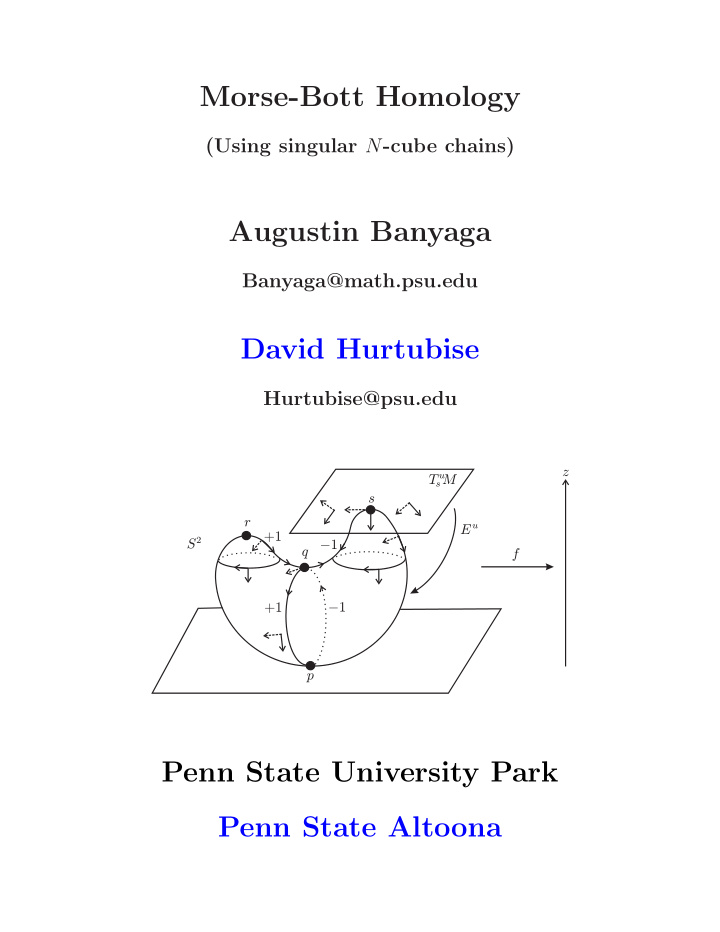 morse bott homology