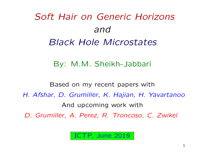 soft hair on generic horizons and black hole microstates