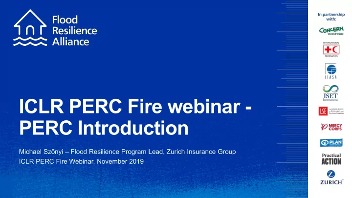 iclr perc fire webinar perc introduction