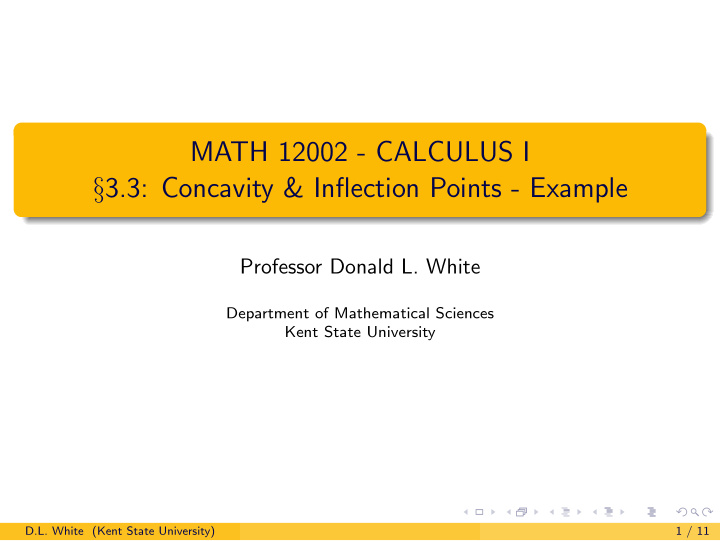 math 12002 calculus i 3 3 concavity inflection points
