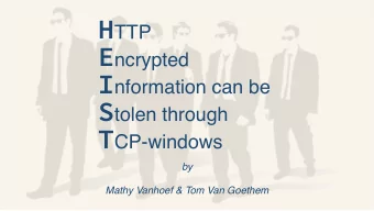 Agenda  Technical background !  Same-Origin Policy !  Compression-based attacks !
