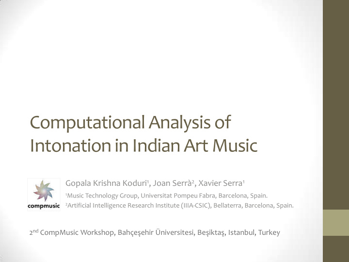 intonation in indian art music