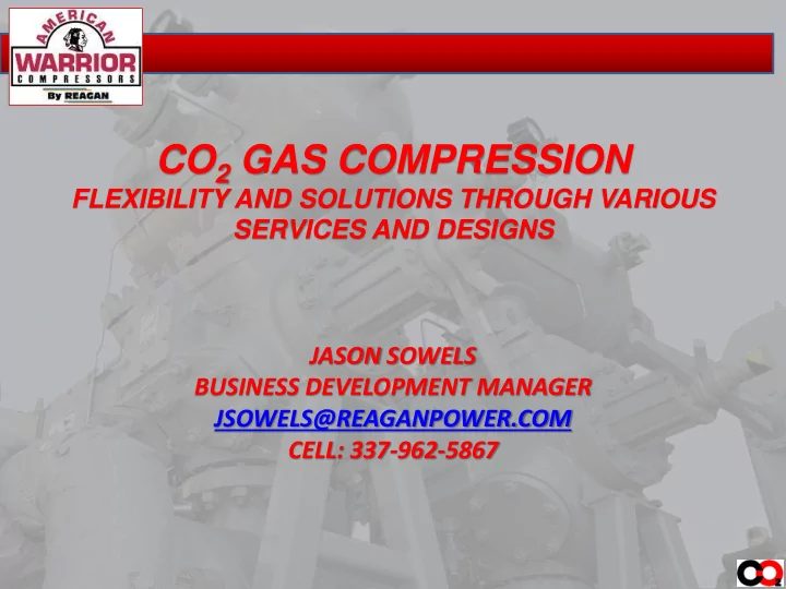 co 2 gas compression
