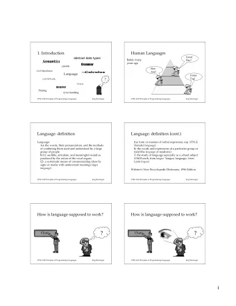 ?  ?  Chair  Chair  CPSC 449 Principles of Programming Languages  Jrg Denzinger  CPSC 449