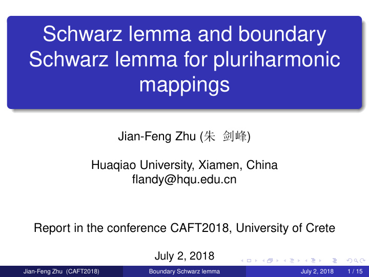 schwarz lemma and boundary schwarz lemma for