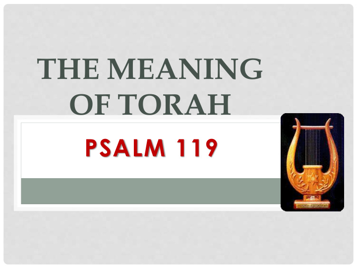 the meaning of torah