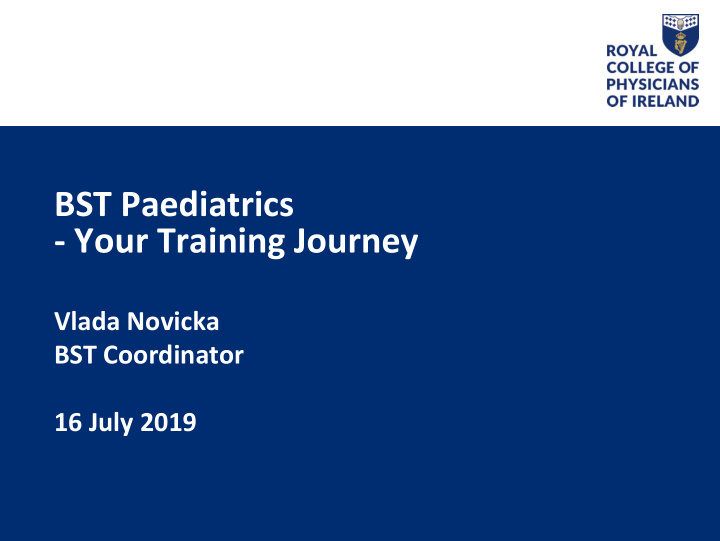 bst paediatrics your training journey