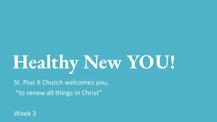 healthy new you