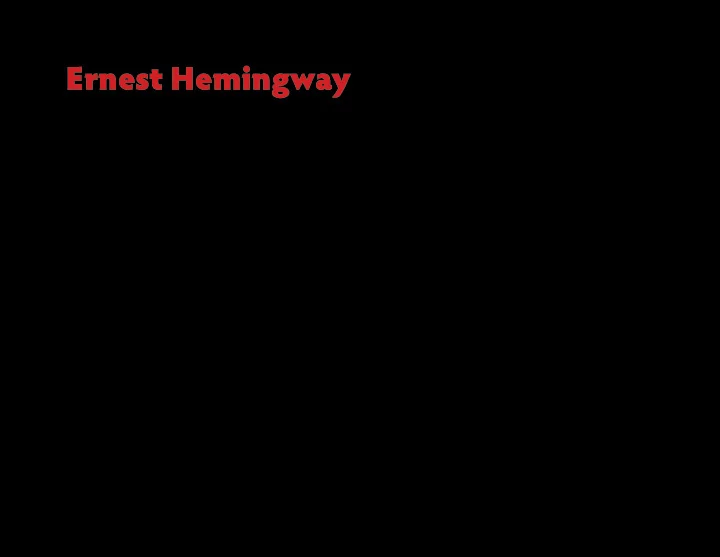 ernest hemingway