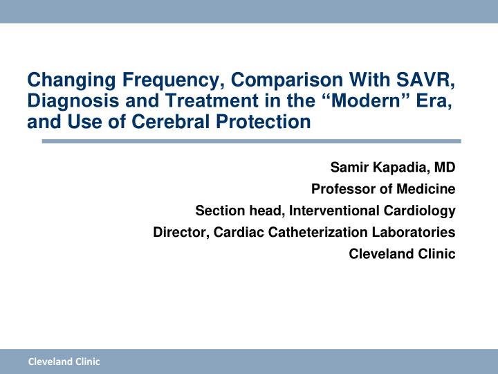 changing frequency comparison with savr