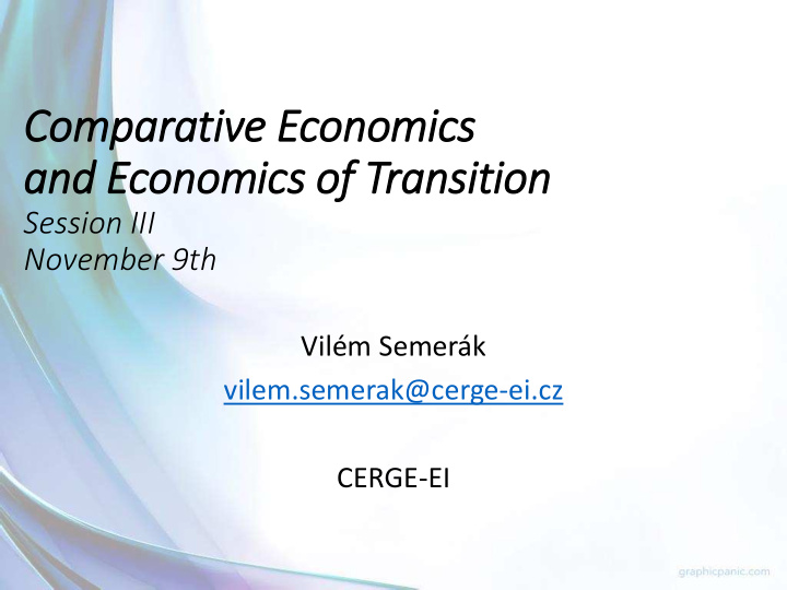 and economics of f transition