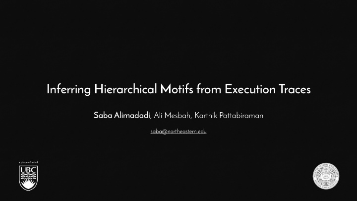 inferring hierarchical motifs from execution traces
