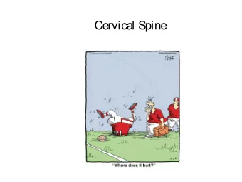 Cervical Spine  Cervical Spine   C1 - C7  Atlas and Axis  Ligamentous Anatomy  Anterior