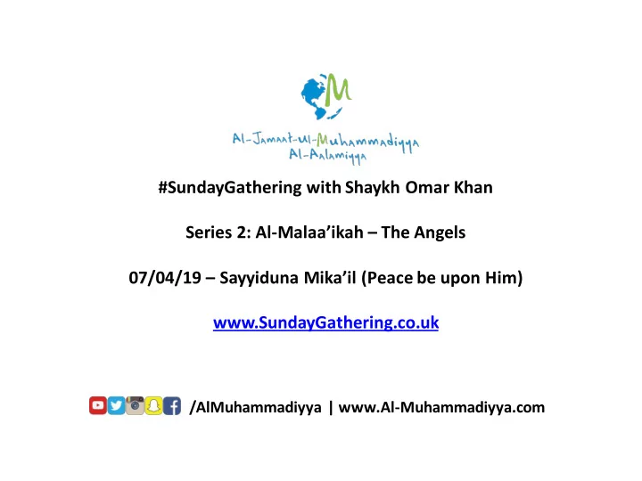 sundaygathering co uk