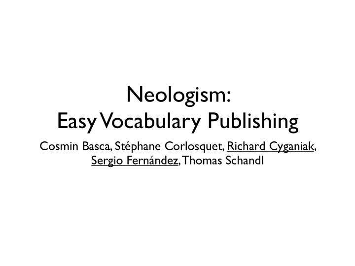 neologism easy vocabulary publishing