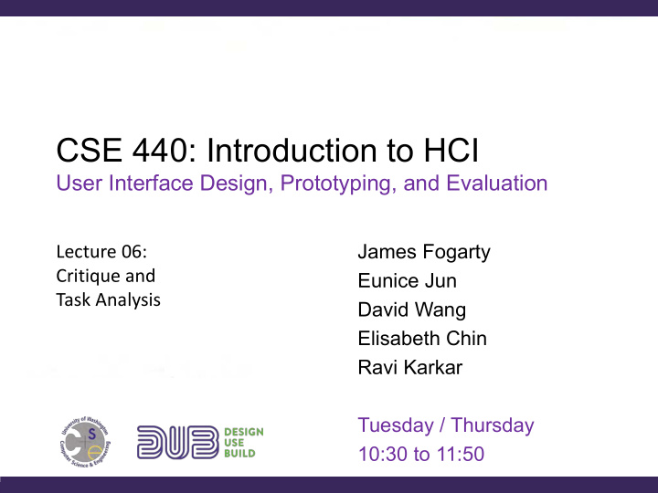 cse 440 introduction to hci