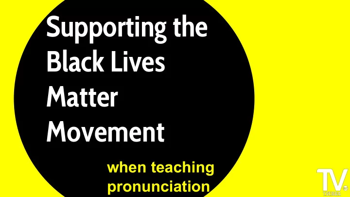 supporting the black lives matter