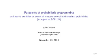 Paradoxes of probabilistic programming  and how to condition on events of measure zero with