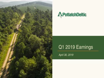 Q1 2019 Earnings  April 30, 2019  Forward-Looking Statements  &amp; Non-GAAP Measures