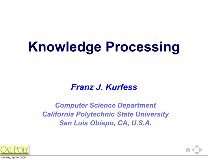 knowledge processing