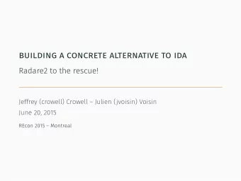 building a concrete alternative to ida  1  were sorry   raxcity.com   Shellphish