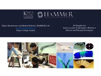 http://kclhammerlab.com  Kings College London  Director and Principal Investigator  A Brief