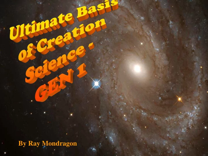 by ray mondragon introd oducti tion gene nesi sis 1 1 3