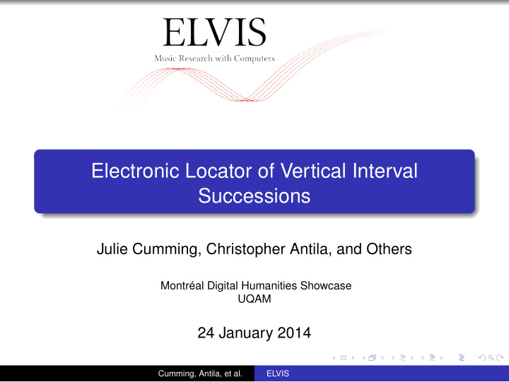 electronic locator of vertical interval successions